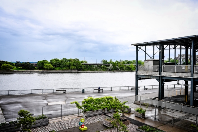 A view across the water from the venue.